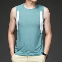 Fashion Thin Personality Ice Silk Vest Men
