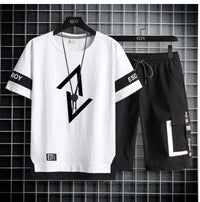 Youth Short Sleeved T Shirt Shorts Men's Trendy Sports Suit