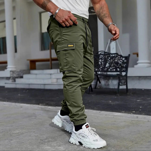 Mens Outdoor Casual Long Pants Sweatpants American Style