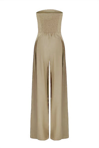 Loose Tube-top Jumpsuit Ins Fashion Backless Wide Leg Long Pants Overalls Women's Clothing