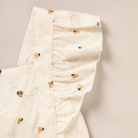 Baby Girl Honeybee Bubble Romper - 1st Bee Day Romper, Infant Bee Birthday Outfit, Cute Bee Romper For Baby