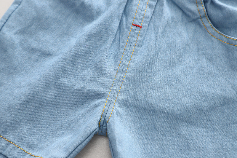 Lapel Short Sleeve Suit Children's Clothing Casual