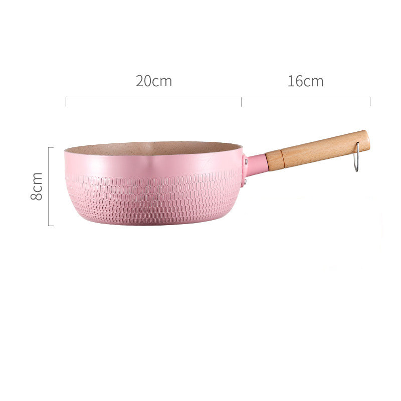 Home Kitchen Non-stick Koping Instant Noodle Stone Baby Boiled Hot Milk Supplement Soup Pot