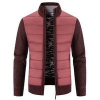 Men's Cardigan Sweater Stand Collar Sweater Coat