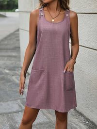 Women's Casual Denim Style Sleeveless Dress