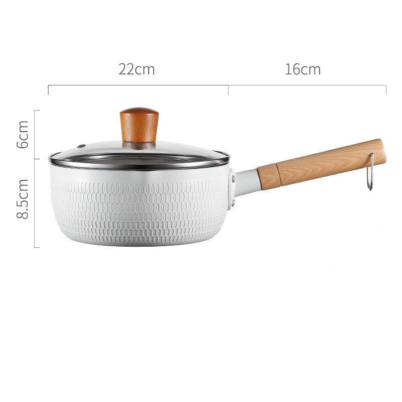 Home Kitchen Non-stick Koping Instant Noodle Stone Baby Boiled Hot Milk Supplement Soup Pot