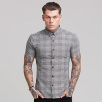 Men's Check Print Shirt Casual Style