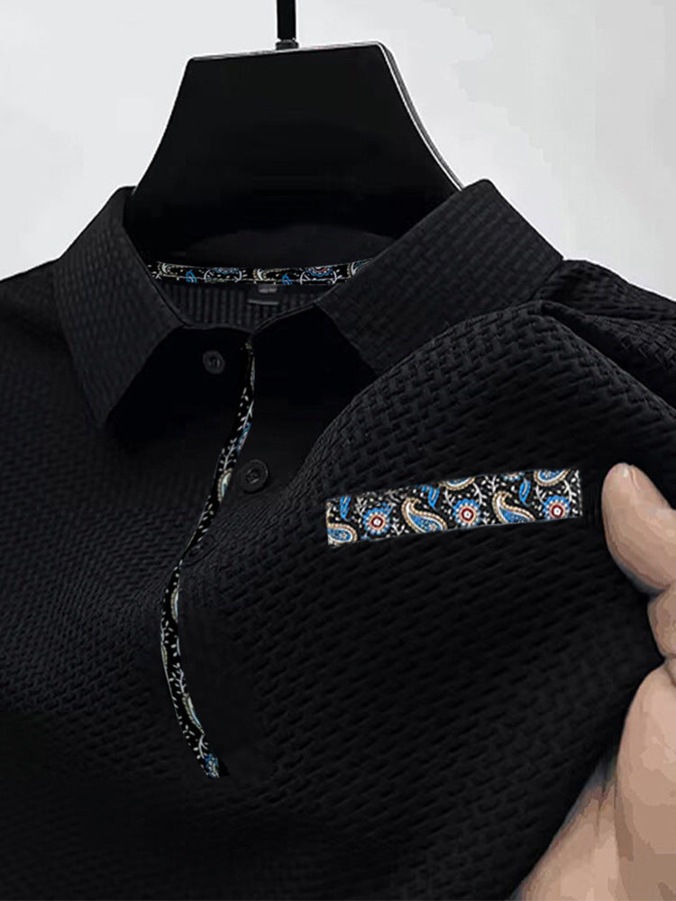 High-end Mesh Ice Silk T-shirt