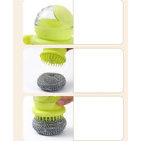 Stainless Steel Scrubber, Multifunctional Pot Dish Wash Brush For Home Commercial Kitchens, Removes Oil And Food Remnants From A Variety Of Pots And Pans