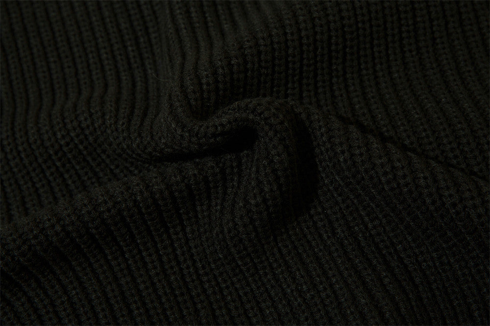 American-style Zipper Cardigan Sweater For Men