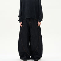 Retro Street Design Sense Silhouette Curved Knife Jeans