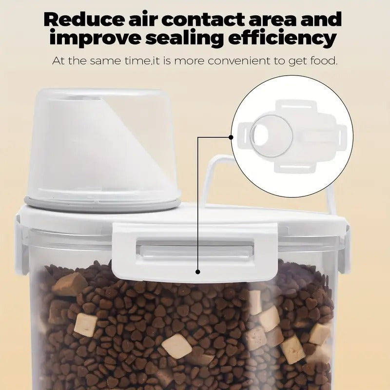 Sealed Food Storage Containers With Lids - Leak-proof And Moisture-proof Kitchen Storage Boxes, Suitable For Grains, Nuts, Flour And Rice - Made Of Durable PE Material