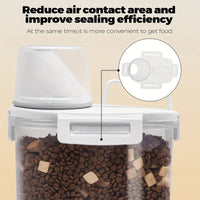 Sealed Food Storage Containers With Lids - Leak-proof And Moisture-proof Kitchen Storage Boxes, Suitable For Grains, Nuts, Flour And Rice - Made Of Durable PE Material