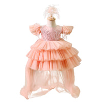 Girls Fashion Personality Small Trailing Cake Dress