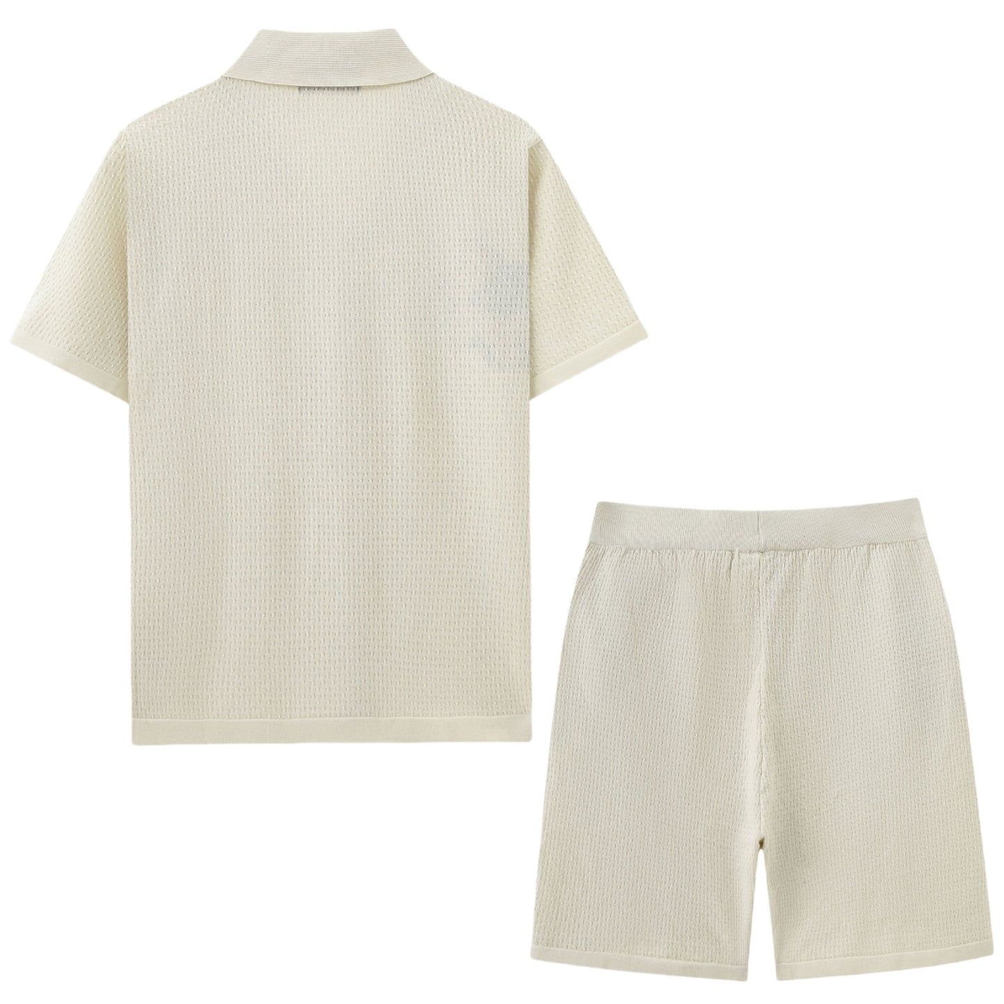 Jacquard Sweater Set Casual Sports Shorts