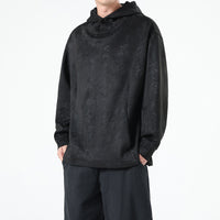Chinese Style Suede New Chinese Style Pullover Hooded Sweater For Men