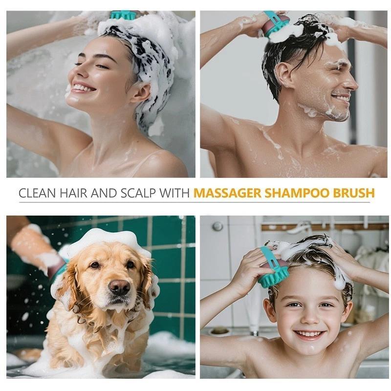 VIEJKLG Detachable Hair Styling Product Comfort Scalp Massage Brush Waterproof Personal Cleaning Bathroom Accessory Shampoo Tool