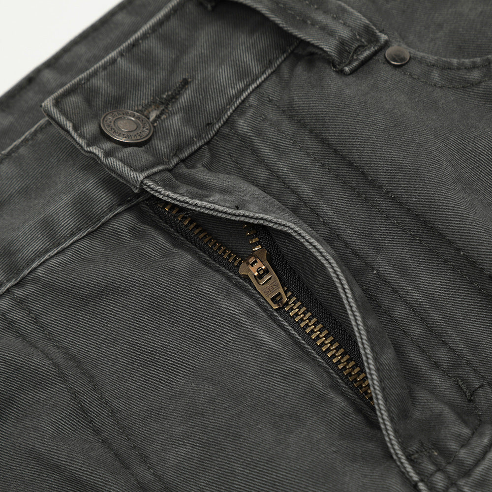 Mechanical Style Tactical Multi-pocket Jeans Men