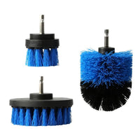 3Pcs Drill Brush Power Scrubber Cleaning Brush For Car