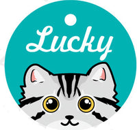 Pet Card Custom Lettering Identity Plate