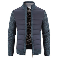 Men's Cardigan Sweater Stand Collar Sweater Coat