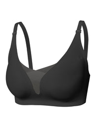 3PCS EssElegance Wire-free Adjustable Seamless Bra For Women - Breathable Sheer Mesh Daily Comfort, Non-Slip Straps & Back Smoothing, All-Season Lightweight Bralette