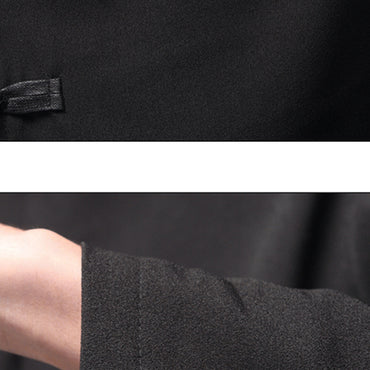 Chinese style solid color jacket men