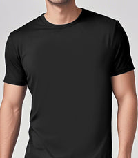 Solid-color Casual Short-sleeve Crew-neck T-shirt For Spring