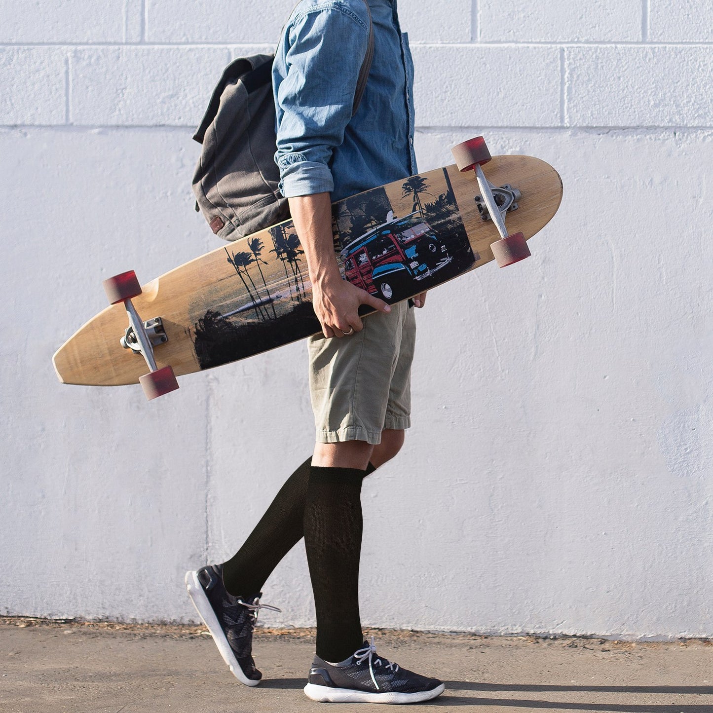 Unisex Copper Compression Socks Women Man Durable Hose Graduated Support Socks For Running Nursing Shin Splints Edema Swelling Recovery