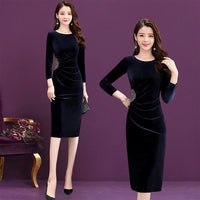 Women's Spring Clothing Pleuche Dress