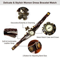 Vintage Women's Watch Bohemian Handmade Leather Watch