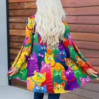 Women's Clothing Printed Trench Coat