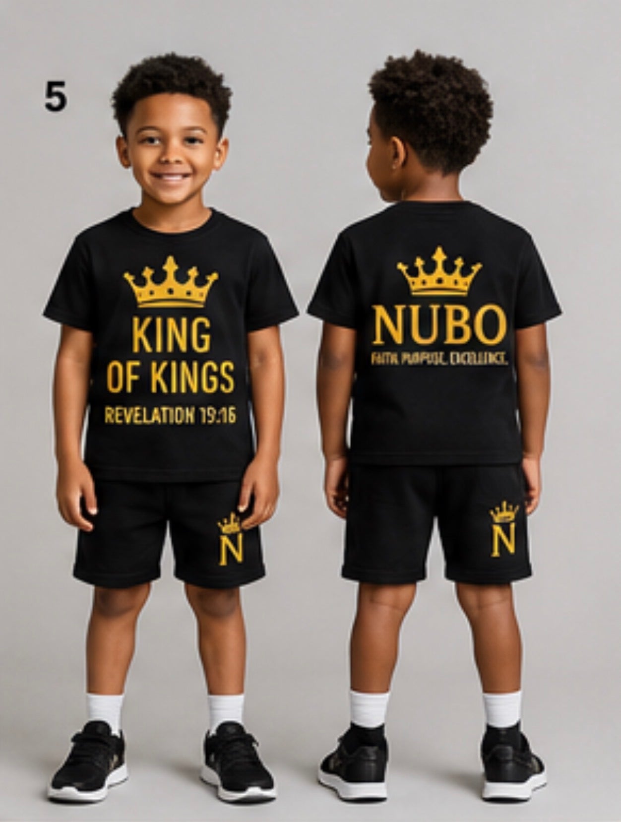 KIDS KING of KING short set