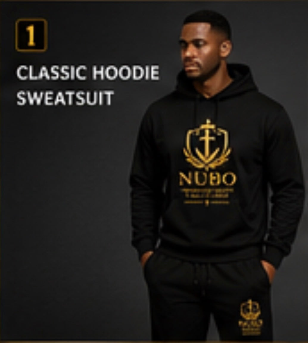 NUBO Men's Classic Hoodie Sweatsuit