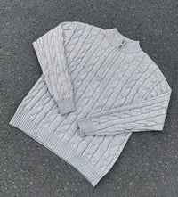 Mens Casual, Slightly High-neck Knit Sweater A Trendy Top
