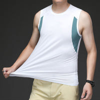 Fashion Thin Personality Ice Silk Vest Men