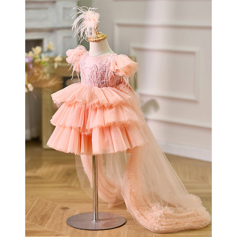 Girls Fashion Personality Small Trailing Cake Dress