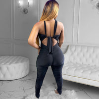 Casual Sexy Multicolor Urban Trend Style Jumpsuit