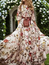 New Women’s Dresses, Flower Printed Dresses, Princess Dresses, Dresses
