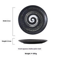 Japanese Household Simple Ceramic Shallow Plate