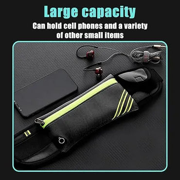 Running Belt For Women & Men Ultra Light Bounce Waist Reflective Adjustable Bag Holder For Cell Phone For Jogging Running Hiking Travel And Gym