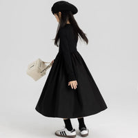 Children Princess Long Sleeve Knitted Dress