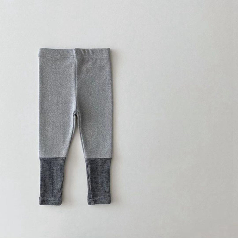 Girls' Cotton Stretch Color Matching Leggings