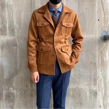 Japanese-style Retro Slim Jacket Men