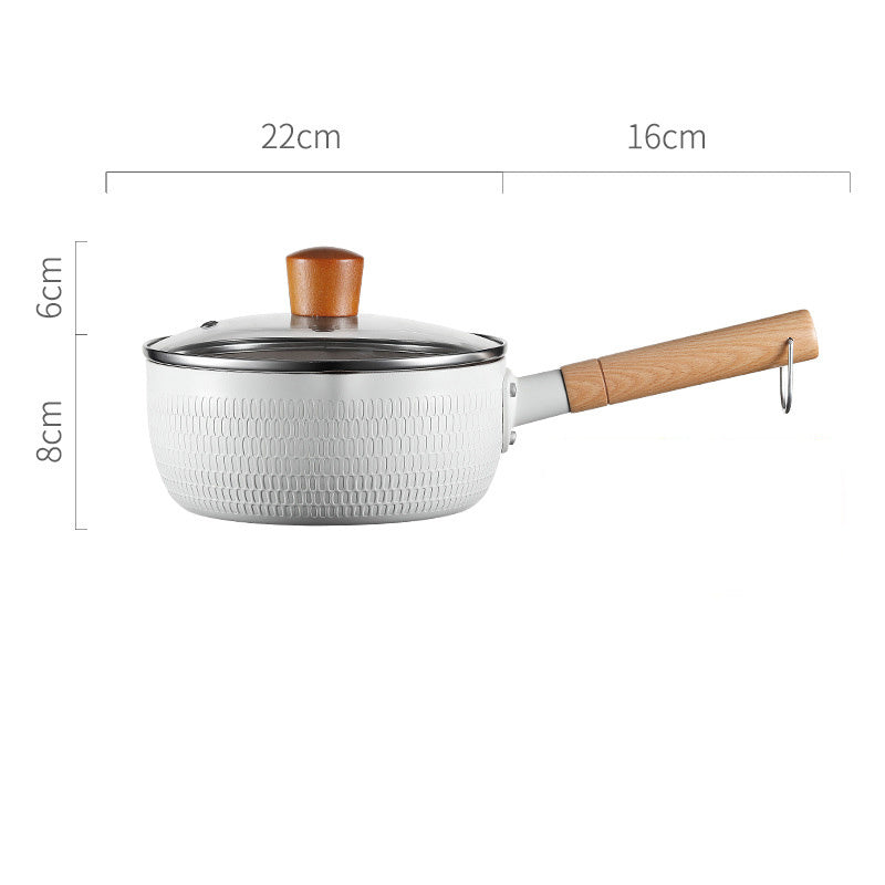 Home Kitchen Non-stick Koping Instant Noodle Stone Baby Boiled Hot Milk Supplement Soup Pot