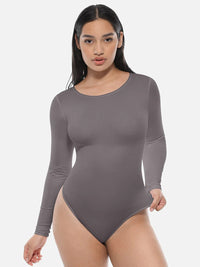 Seamless Bodysuit Long Sleeve Slim Corset Shapewear Bodysuit