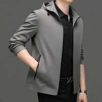 Hooded Jacket Casual Detachable Outerwear