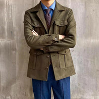 Japanese-style Retro Slim Jacket Men