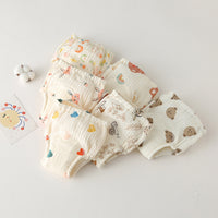 Korean Style Cotton Baby Training Learning Gauze Diaper Pants