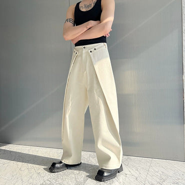 Korean-style Casual Pants For Men Loose Fit